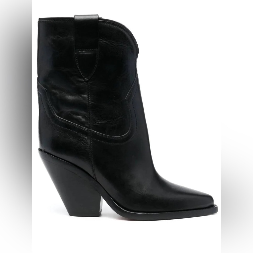 Isabel Marant - Women's Leyane Leather Cowboy Boots - Size 41
